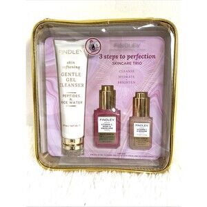 Findley Skincare Trio Cleanse Hydrate & Brighten Face Serum 3 Step To Perfection